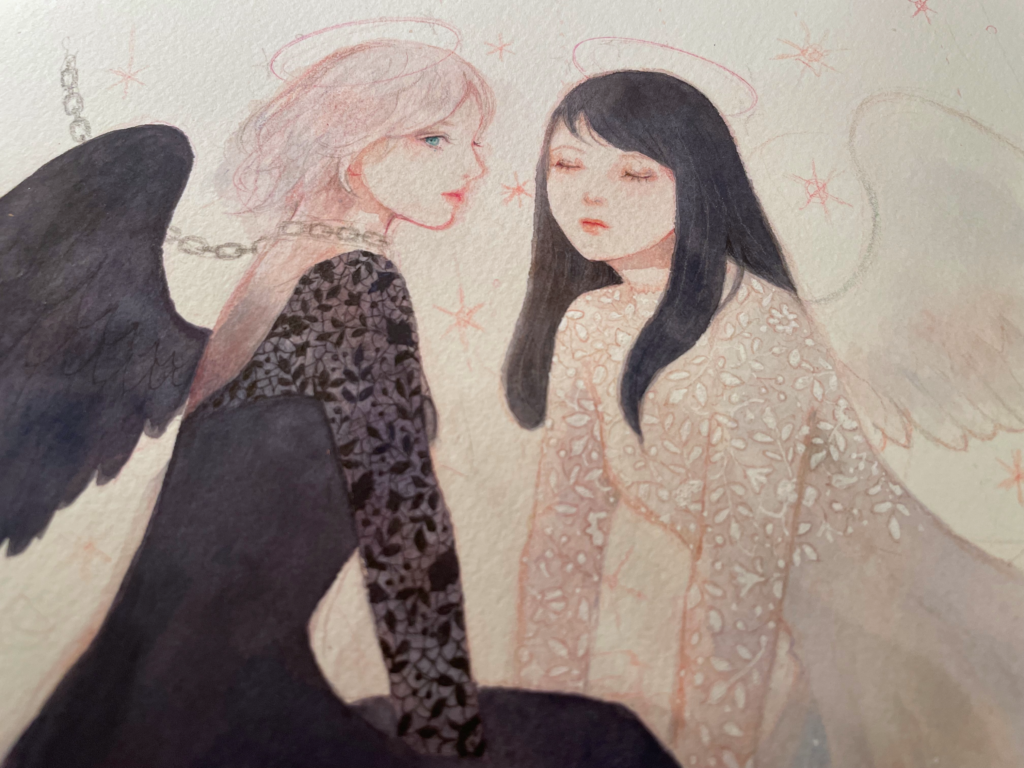 天使・悪魔展2024 展示告知、お品書き（製作過程、メイキングあり