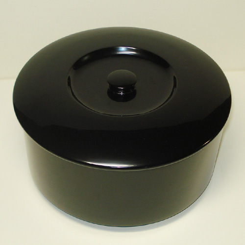 輪島塗 おひつ(7合) - 無地- [内外面とも黒色]｜輪島市の輪島塗漆器