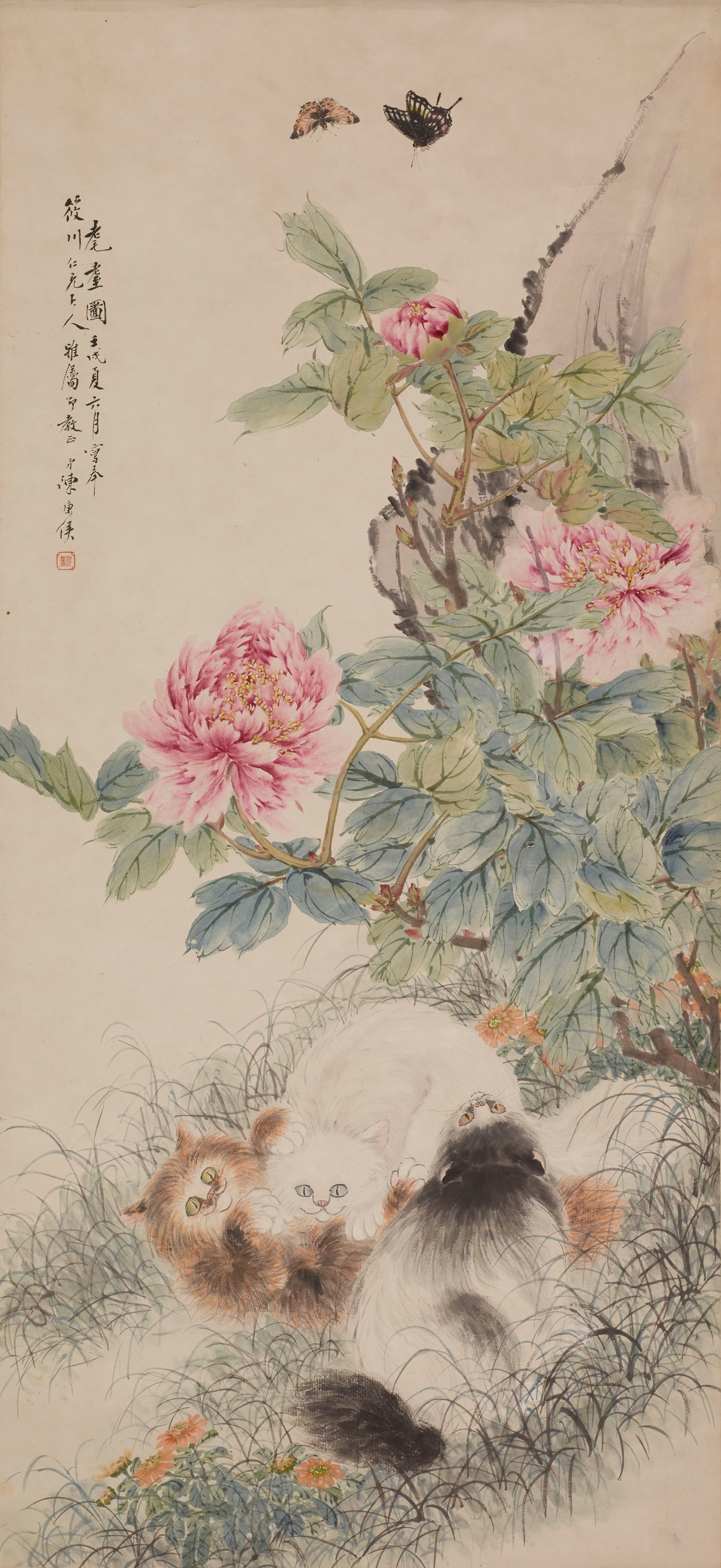 富貴耄耋図 - 観峰館