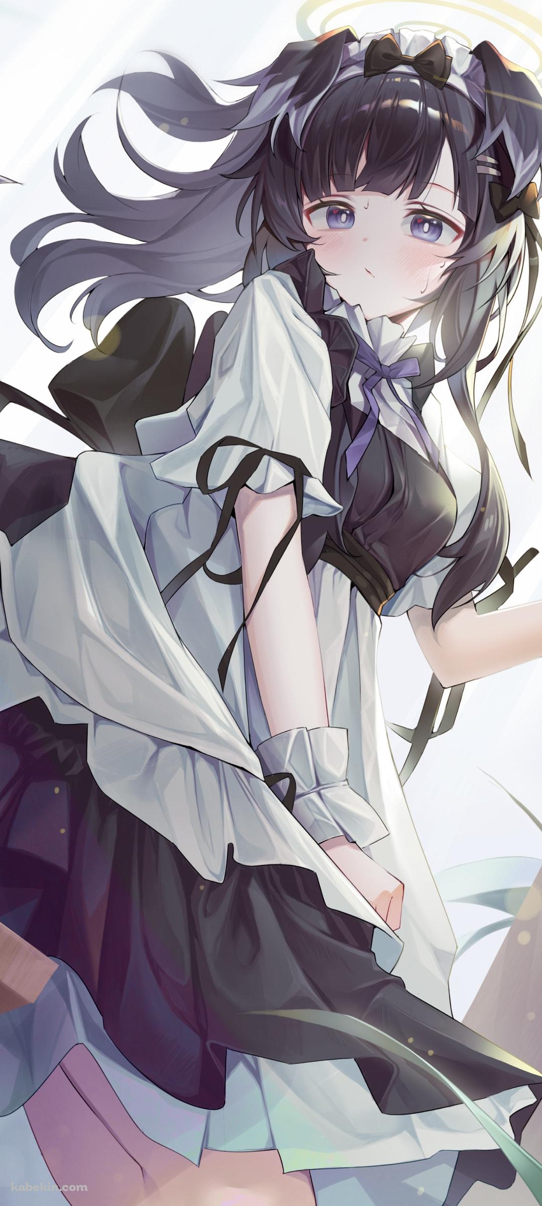 メイド姿のかわいい猫塚ヒビキ / ブルアカ / ブルーアーカイブの