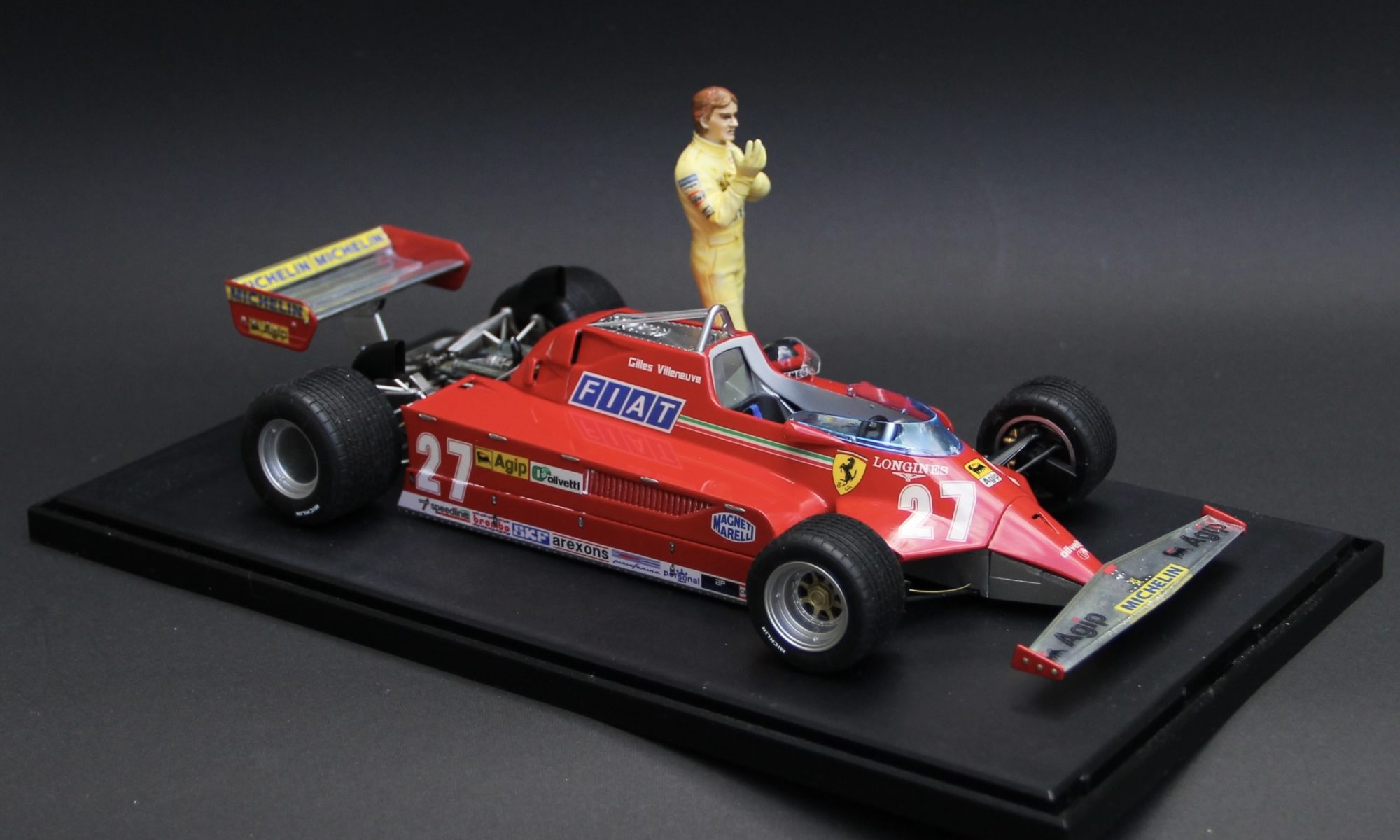 フジミ 1/20 フェラーリ126CK & ジル・ヴィルヌーブ（1981年カナダGP