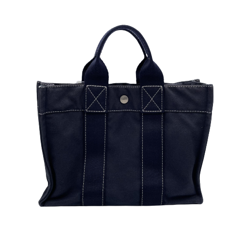 HERMES エルメス ドーヴィルPM バッグ キャンパス ネイビーの買取実績