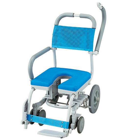ウチエ シャワーラク四輪自在 シャワーキャリー・入浴用車椅子 | 快適
