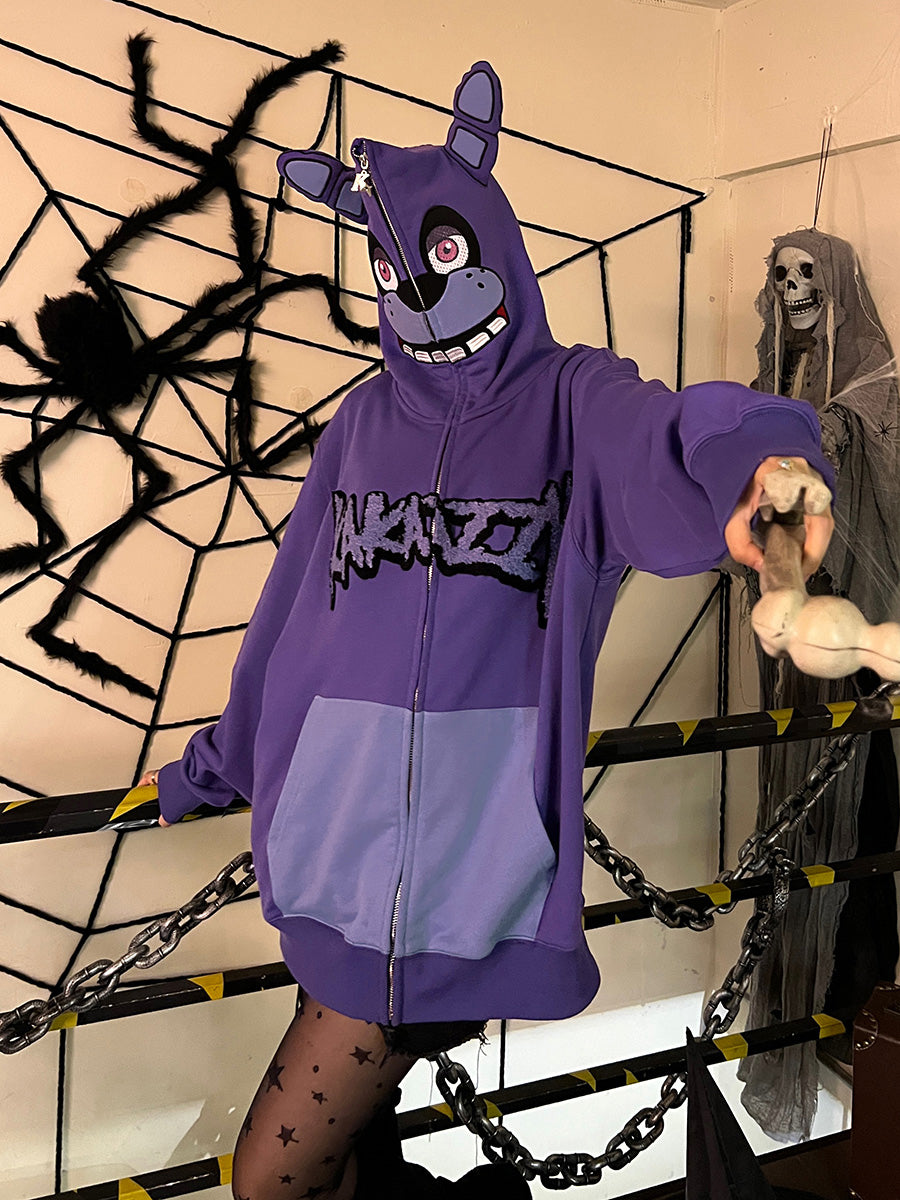 Kakazzy Full Zip Hoodie Purple（Eyes Can See） – kakazzy
