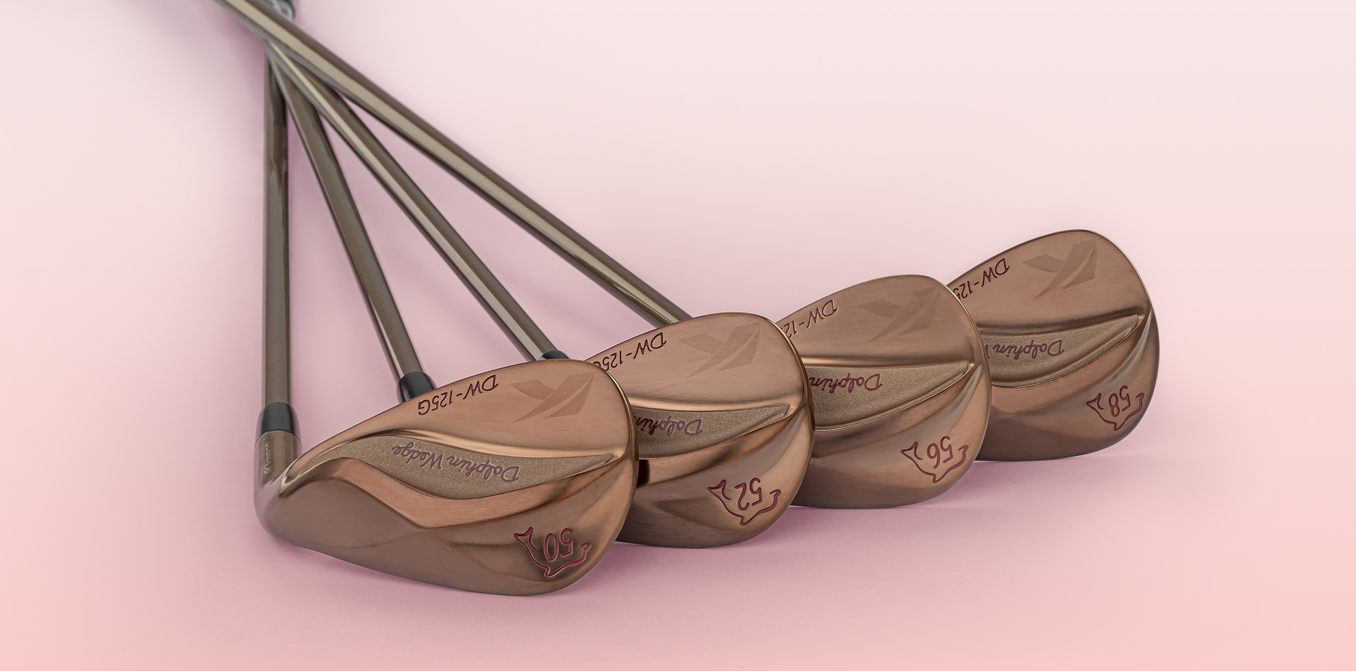 華やかに輝くピンクゴールド】女性のための特別なドルフィンウェッジ