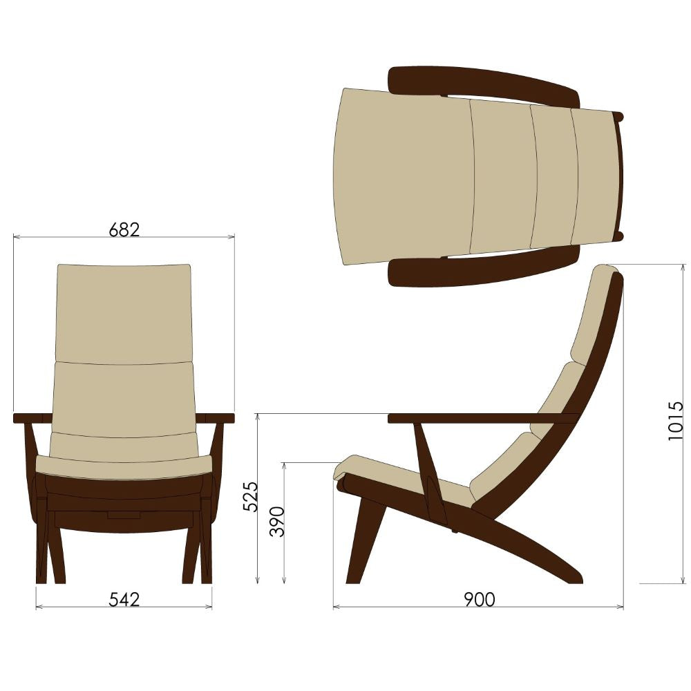WILDERNESS カバーリングイージーチェアKLC54(オーク) – 柏木工株式