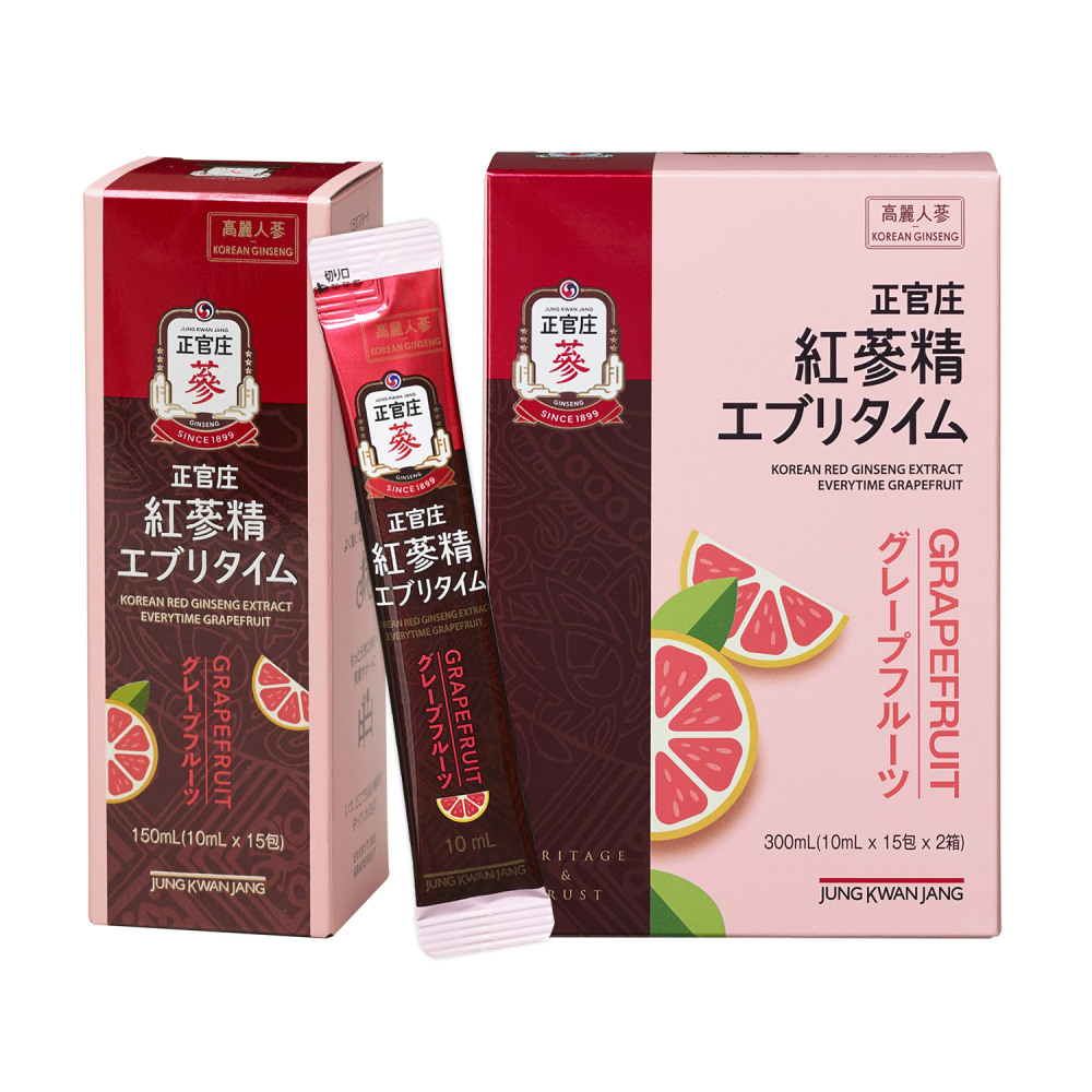 紅参精 エブリタイム グレープフルーツ 30包 ｜ 正官庄ネットショップ