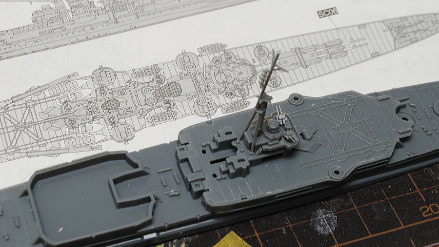 重巡洋艦羽黒 1945年 大日本帝国海軍 フジミ 1/700 組立と塗装・製作記