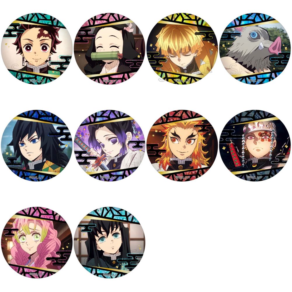 鬼滅の刃 螺鈿風 シリーズ 缶バッジ【再販】【2025年1月下旬発売】