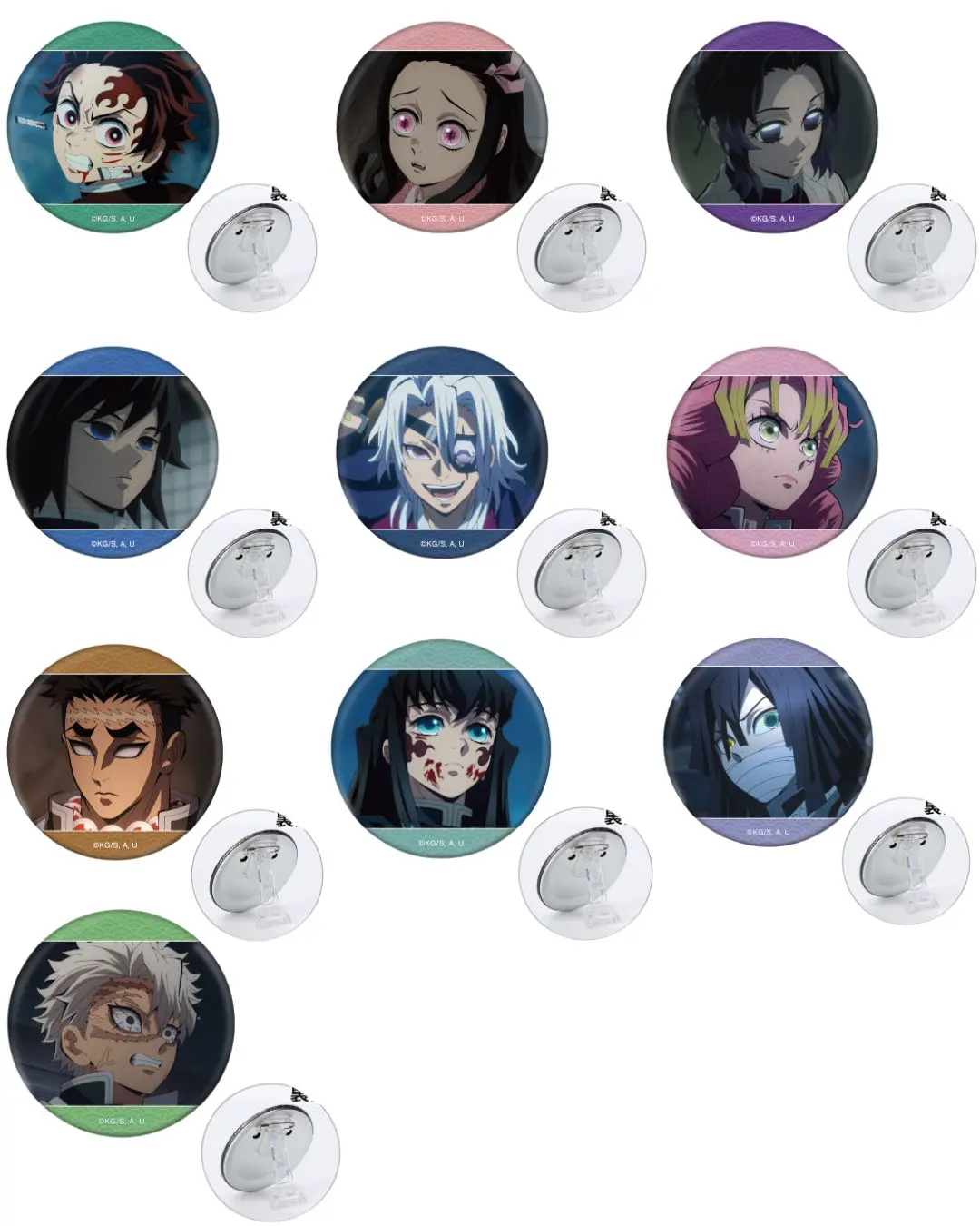 アニメ「鬼滅の刃」 場面写3WAY缶バッジ【再販】【2026年1月27日発売】