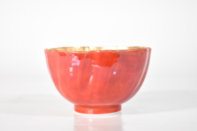 希少品￼]清水焼 伊藤春晃 春晃窯 金彩桜紅葉三色金七宝紋カップ