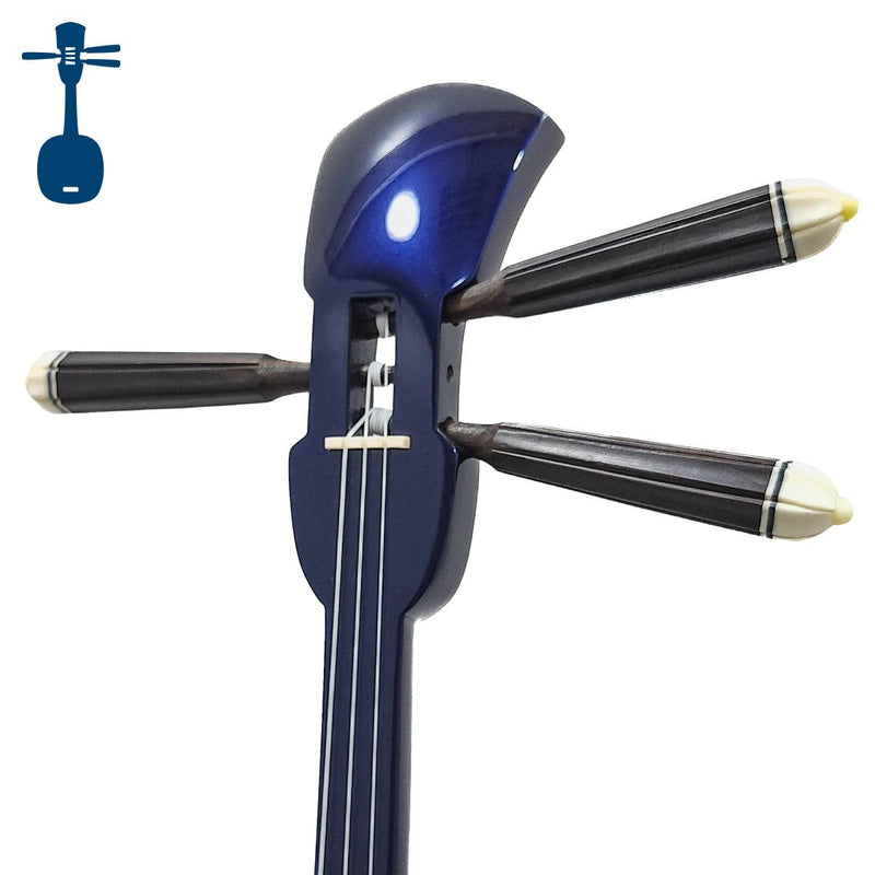 真壁型 ネイビーブルー ハイビスカス＆蝶(紺) ちびらー三線 – 米須三線店