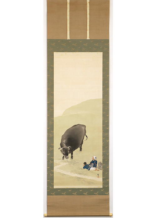 木島桜谷 春野牧牛図 | 古美術瀬戸