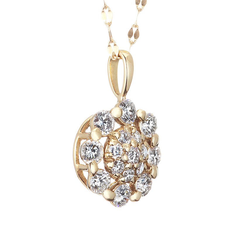 K18 ダイヤモンド ネックレス 最長70センチまで調整可能（D 0.65ct