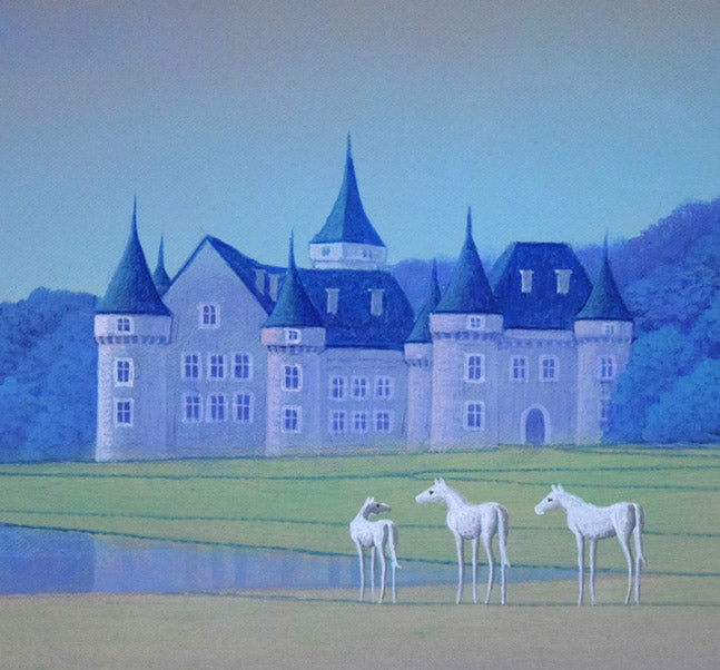 富谷一明「静日」油絵・F8号 絵画買取・販売の小竹美術