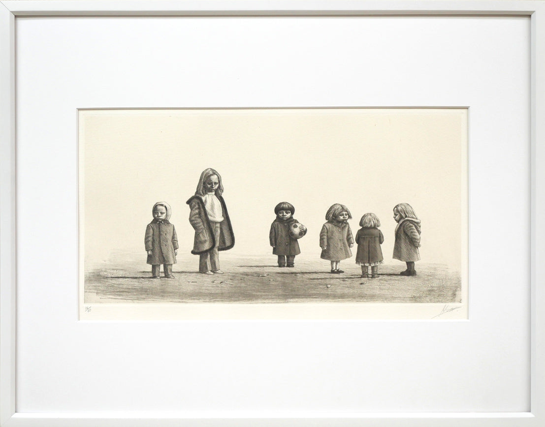 相笠昌義「夏の女」銅版画 絵画買取・販売の小竹美術