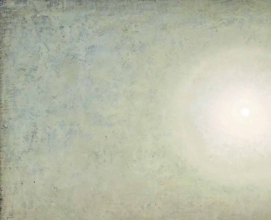 越智紀久張「日輪（厚田風景）」油絵・F10号 絵画買取・販売の小竹美術