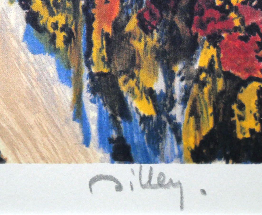 ラモン ディレイ(Ramon Dilley)「ドーヴィルの砂浜」リトグラフ 絵画