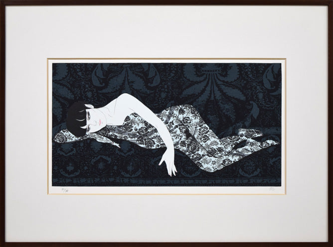 加山又造「飛翔」木版画 絵画買取・販売の小竹美術