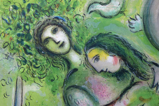 マルク・シャガール(Marc Chagall)「ロミオとジュリエット」リトグラフ