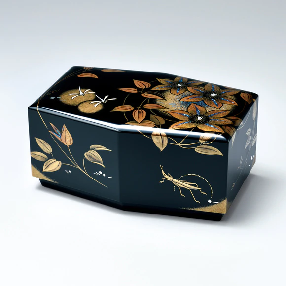 蒔絵箱「波千鳥」(清水 英姿)｜ギャラリージャパン