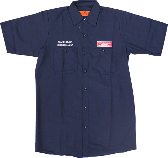 KEY STONE / マーキュリー＜br/>半袖ワークシャツ ネイビー L