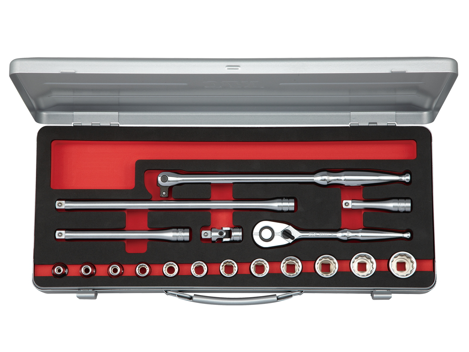 9.5sq.ソケットレンチセット(十二角)[18点] | KTCツール