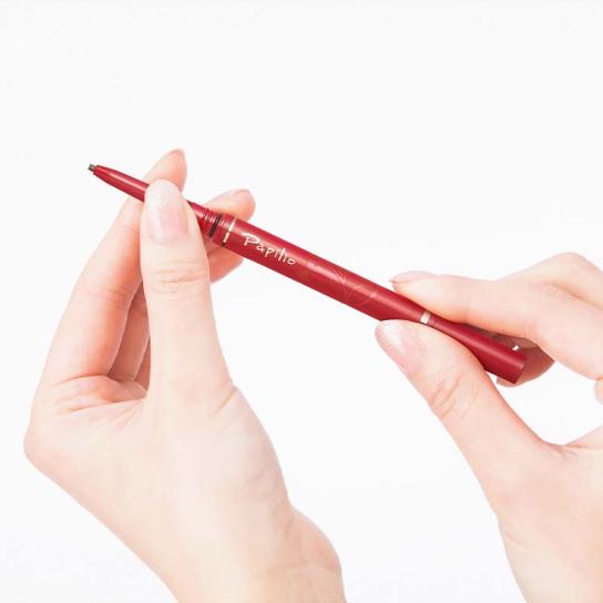 パピリオ ステイブロウ 本体＆リフィル2本セット(本体：ライトブラウン