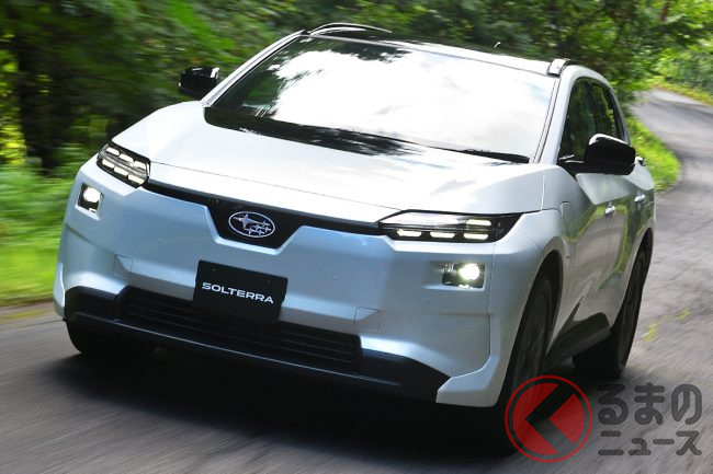 スバル新型「ソルテラ 日本仕様」公開！ ｢出力50％アップ｣＆航続距離は