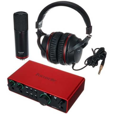 Комплект для звукозаписи Focusrite Scarlett 2i2 Studio 4th Gen