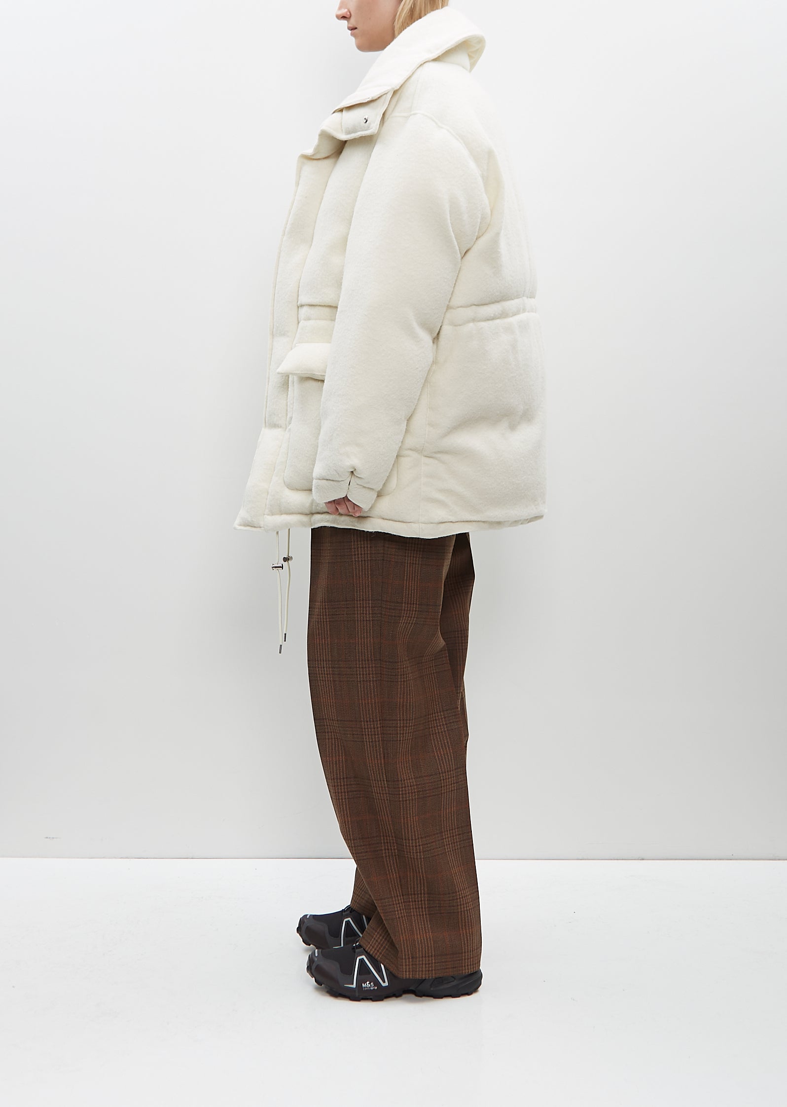 Brushed Alpaca Wool Down Blouson – La Garçonne