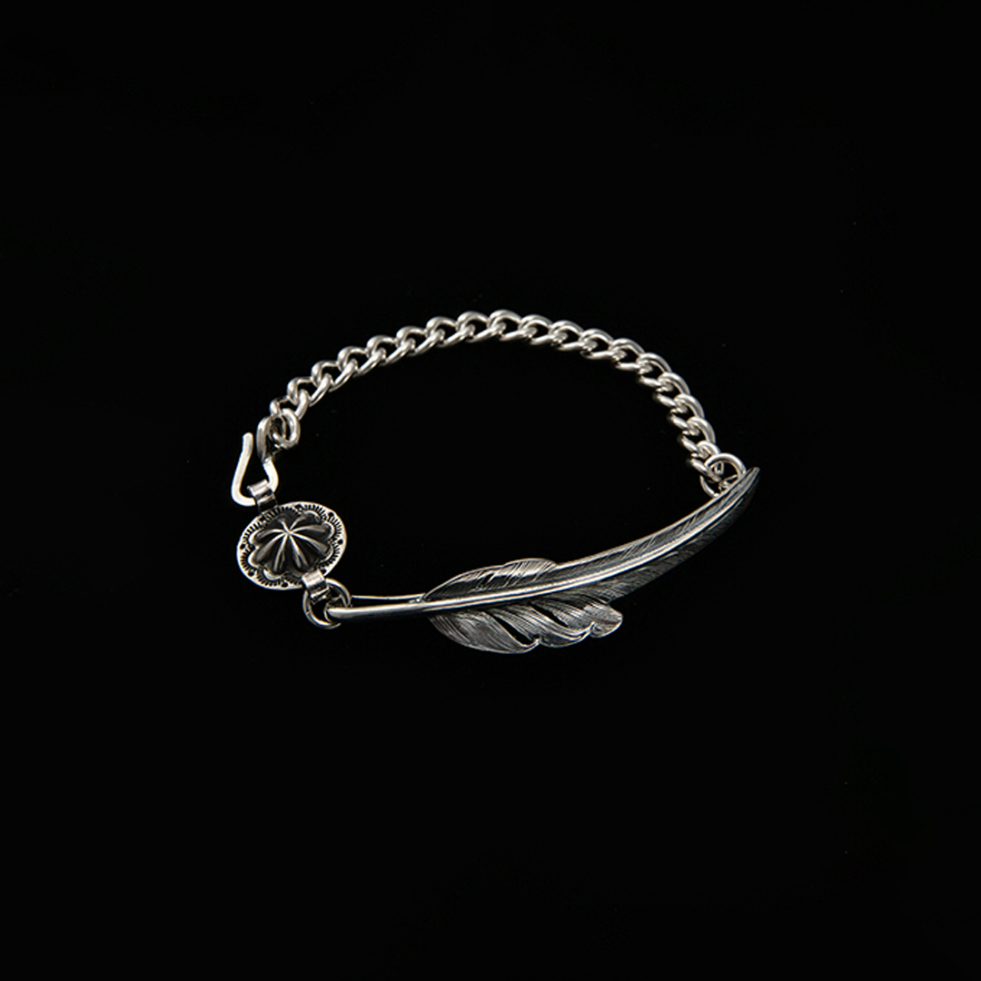 Larry SmithKAZEKIRI FEATHER CHAIN BRACELET - Larry Smith