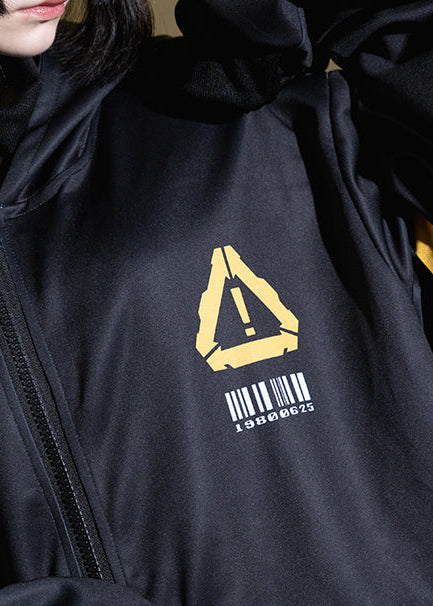 ACDC RAG Error Code Cyberpunk Tech Oversized Black Yellow Jacket