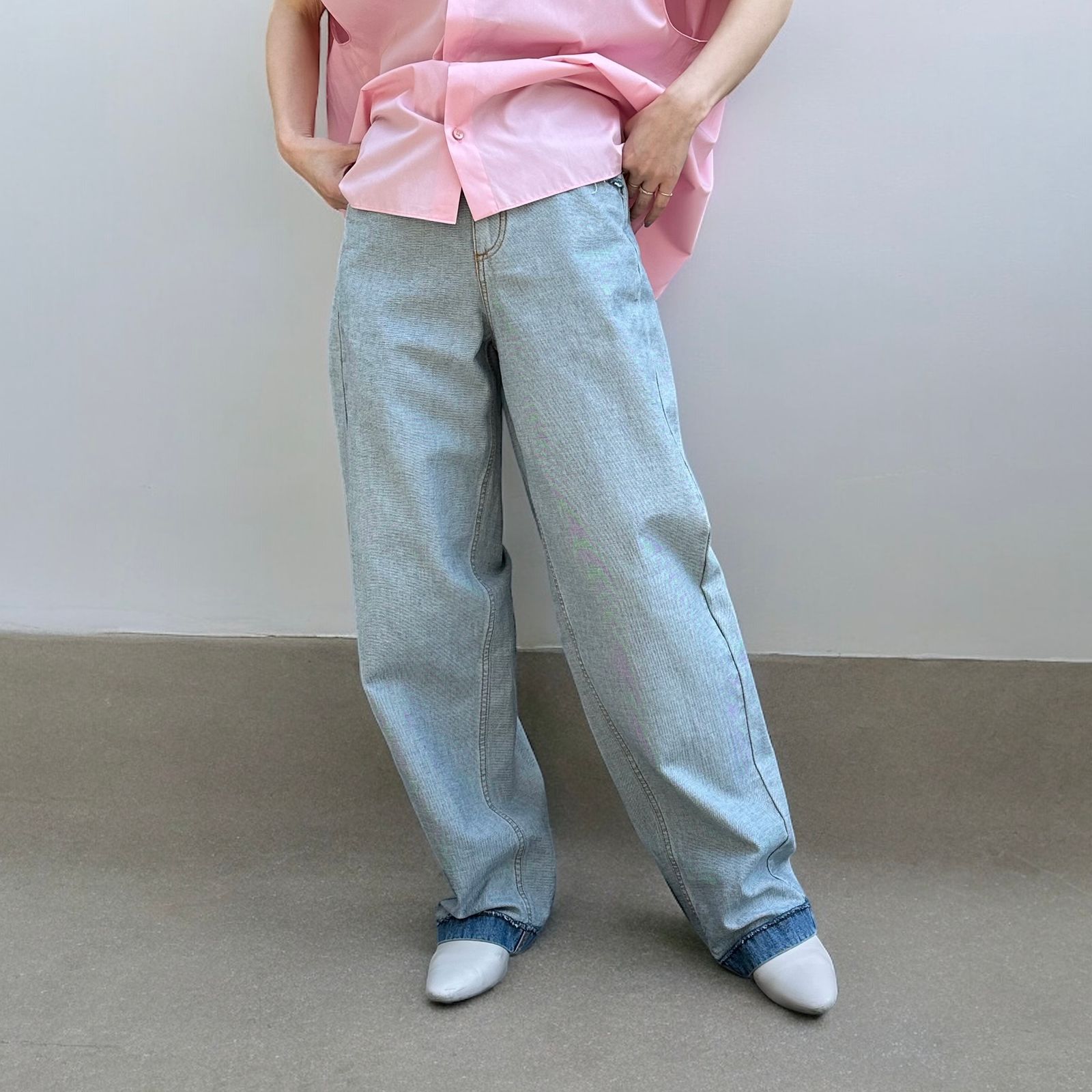 MARNI - インサイドアウト キャロットジーンズ/デニム製/ブルー