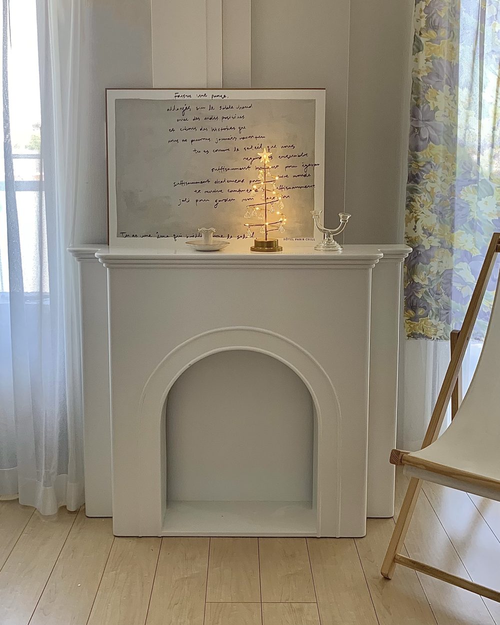 韓国インテリア french niche mantelpiece マントルピース french
