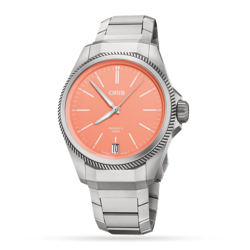 Oris - ProPilot X Calibre 400 39mm Mens Watch - Orange Dial