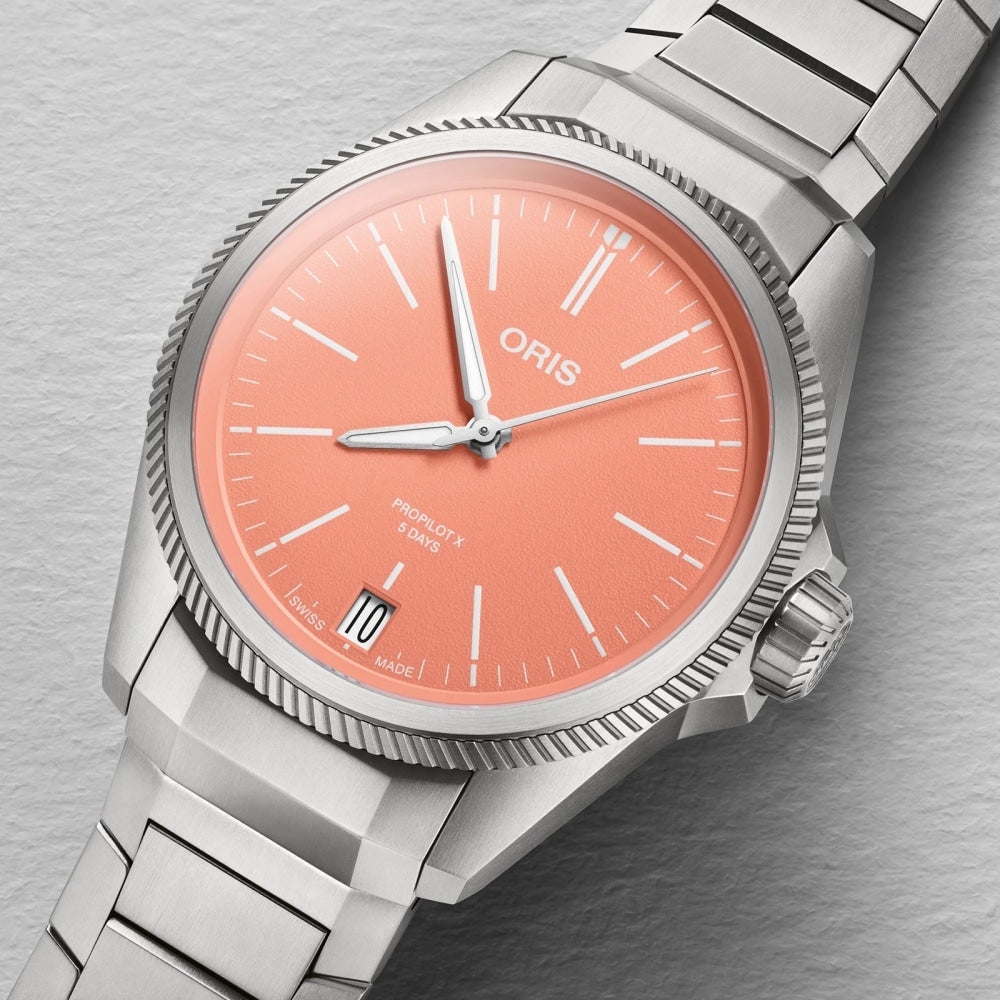Oris - ProPilot X Calibre 400 39mm Mens Watch - Orange Dial