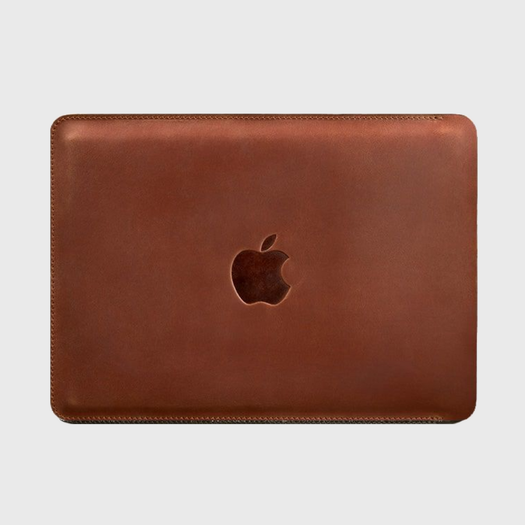 Apple Leather Macbook Sleeve 15-16 Inch, High Quality Leather