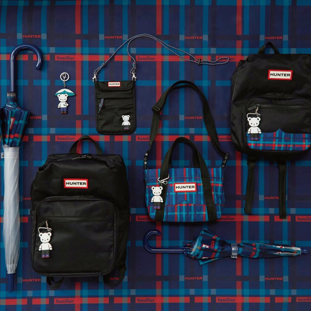 ファミリア×HUNTER】コラボ限定チェック柄のレイングッズで雨の日も