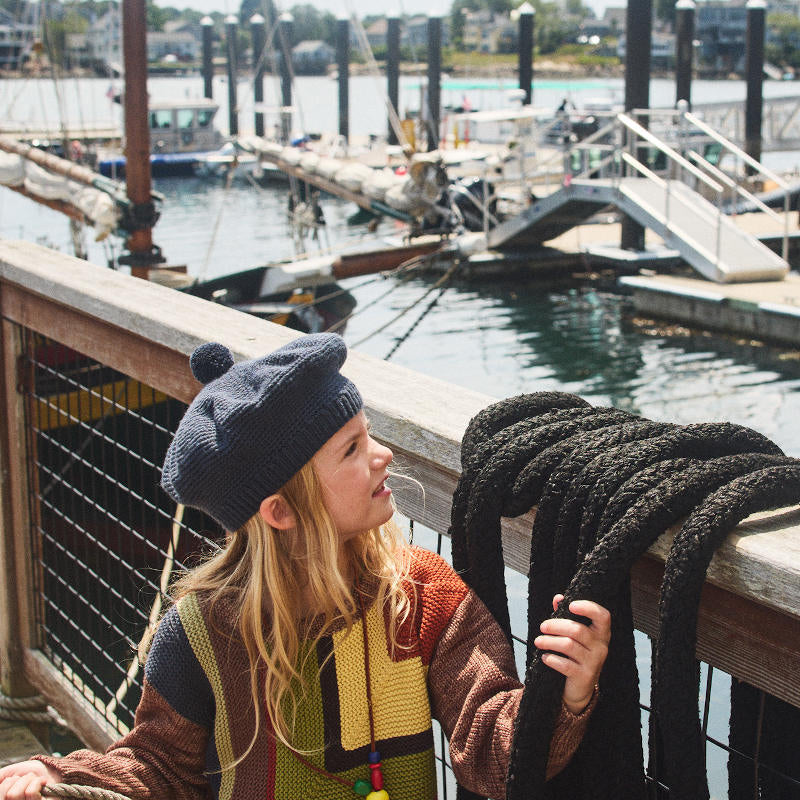 D1】Misha&Puff（ミーシャアンドパフ）2025AW Crochet Beret -Galaxy