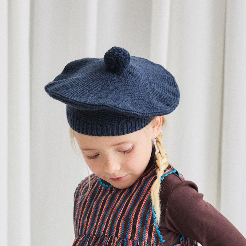 D1】Misha&Puff（ミーシャアンドパフ）2025AW Crochet Beret -Galaxy