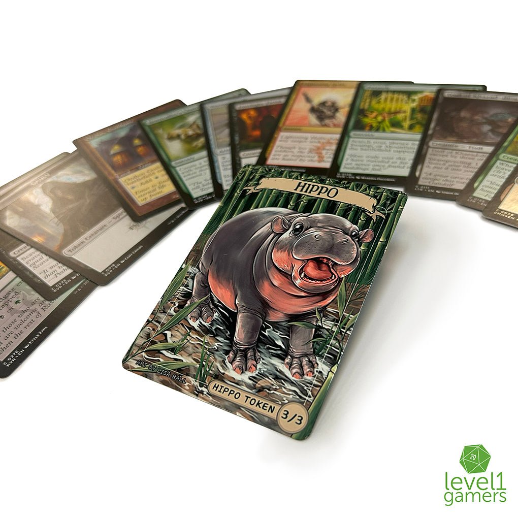 Pygmy Hippo - Token Magic Card Pack (5 Cards) – Level 1 Gamers
