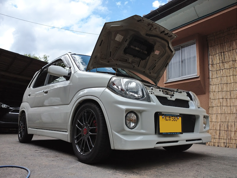 Keiワークスのインタークーラーダクト・吸気温高め・冷えるかなぁ