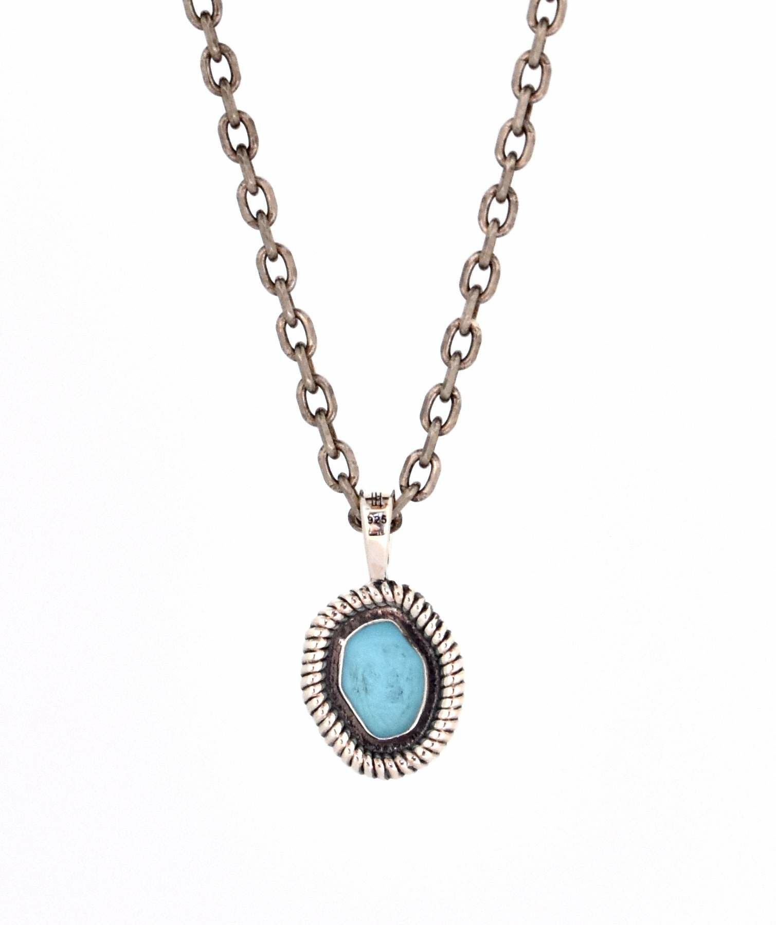 BASIC”スリーピングビューティー ターコイズネックレス/シルバー925