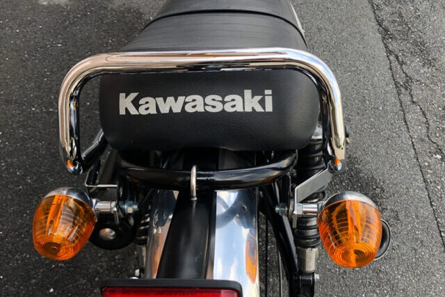 カワサキの250TRをDIYカスタム.15【ゴールドメダルのグラブバー