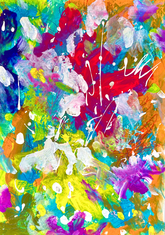 アクリル抽象画 | Little-hiroko