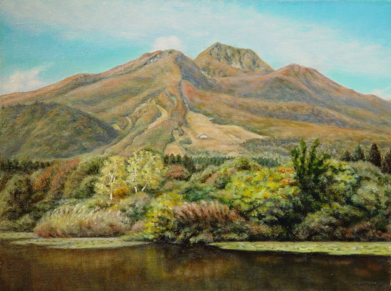 妙高の秋 （油彩 P12号） : 帆足進一郎 絵日記