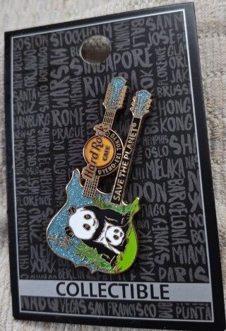 ハードロックカフェ上野店のパンダピンバッジ(^_-)-☆ : くろぺんぎん