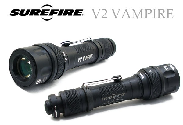 SUREFIRE V2 バンパイア IR/WHITE LED tactical flashlight : アカリ