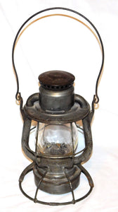 New York Central Railroad Lantern Clear Embossed Globe Dietz Vesta